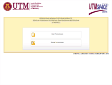 Tablet Screenshot of executive.utmspace.edu.my
